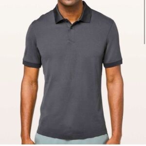 1. Lululemon Tech Pique Polo Short Sleeve
Shirt Obsidian Gray